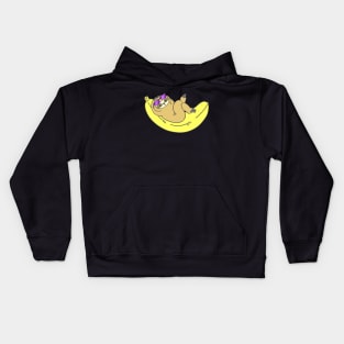 Cool Bananas Sloth Kids Hoodie